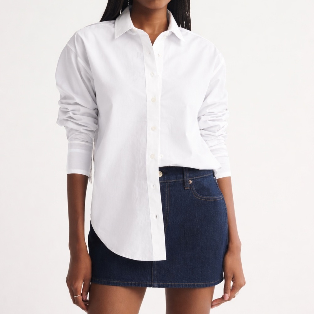 Abercrombie White Button-Down shirt XS